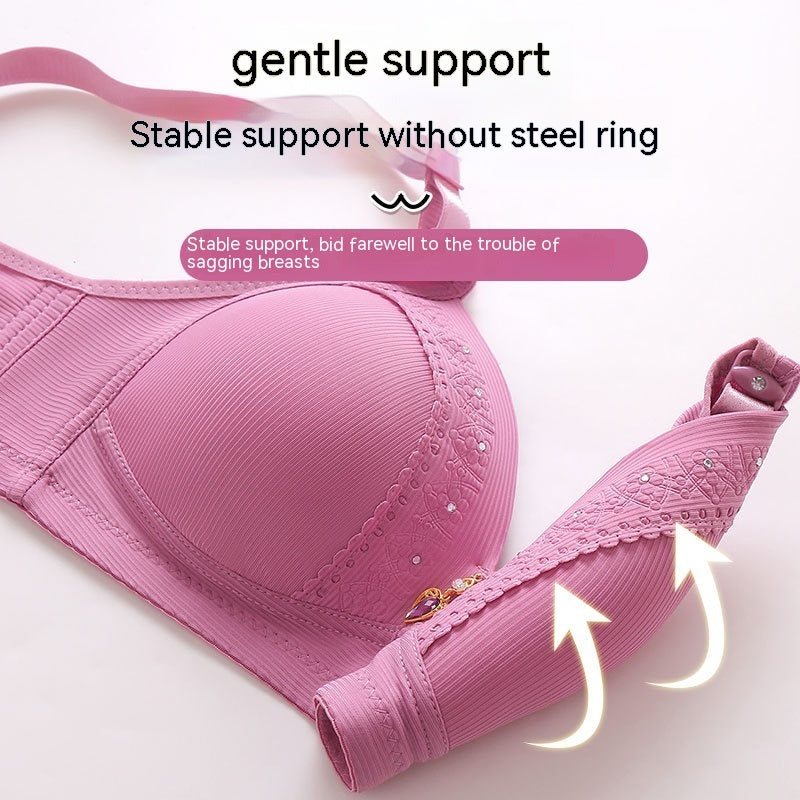 Women's Plus Size Push-up Accessories Chest Push-up Bra Without Steel Ring