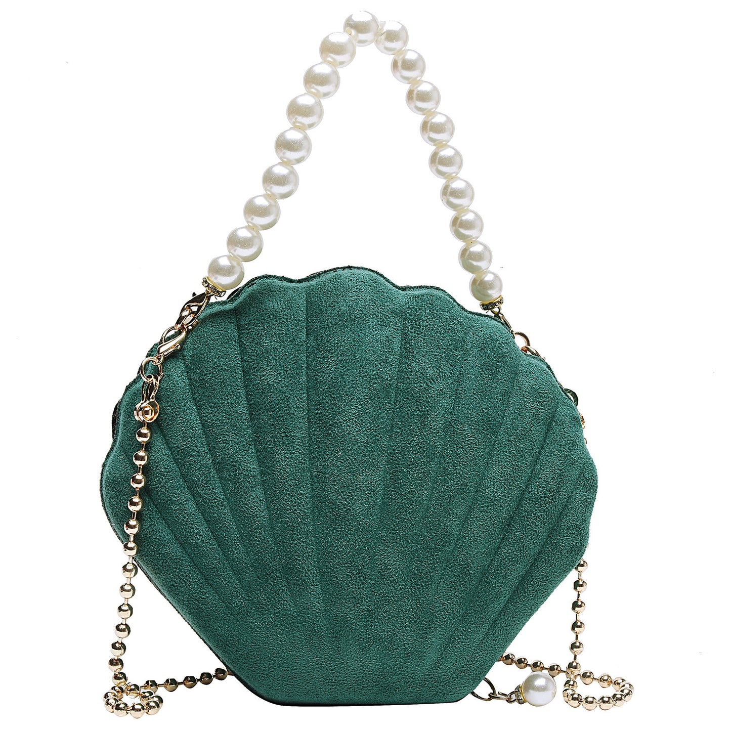 Shell style single shoulder diagonal bag