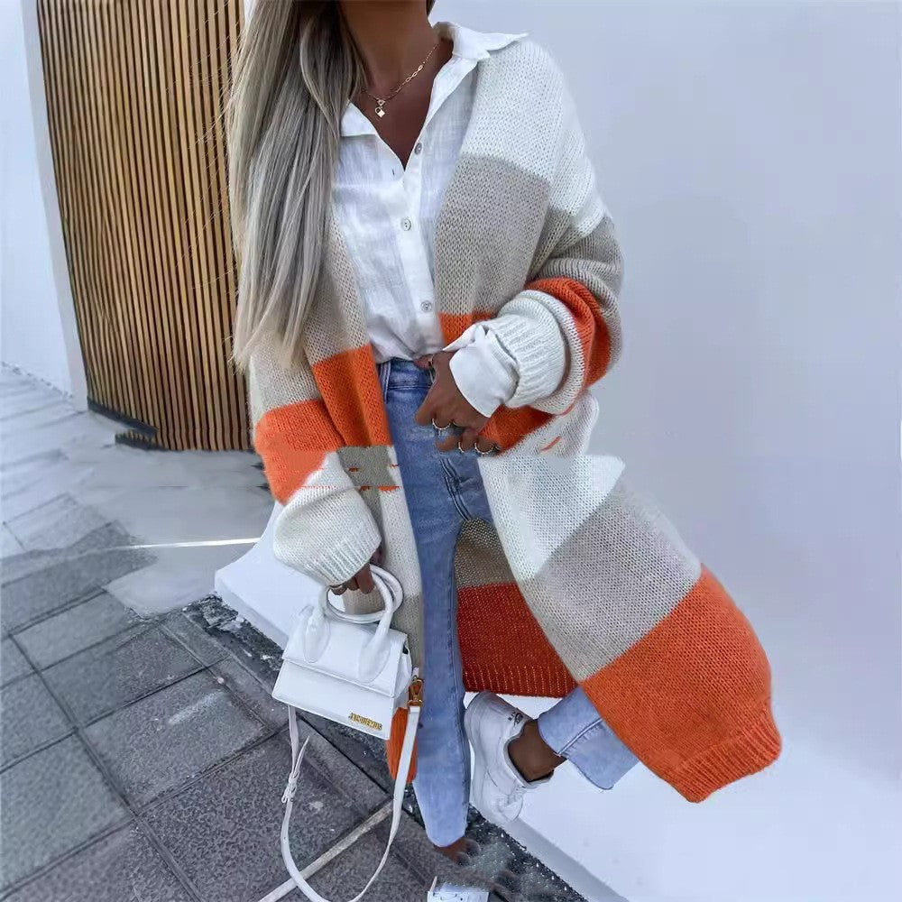 Loose Long Knitted Cardigan Coat