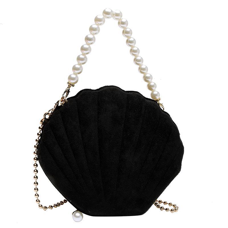 Shell style single shoulder diagonal bag