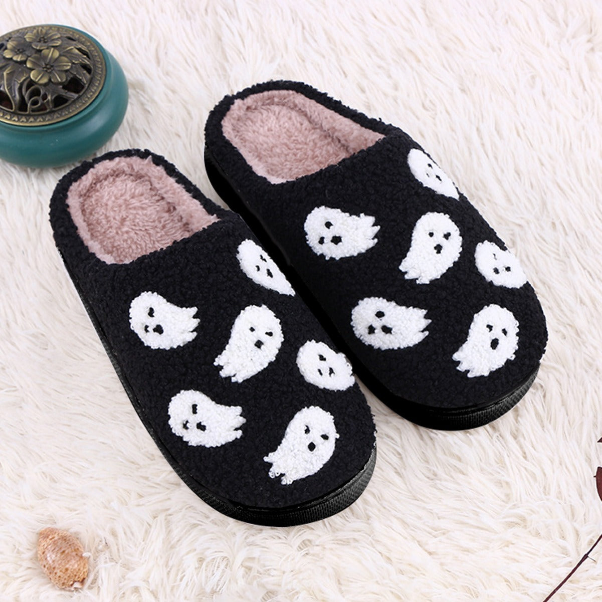 Cotton Slippers Cute Ghost Cartoon Home Cotton Shoes