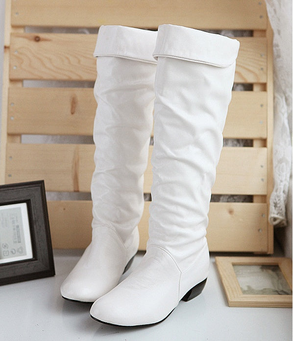 Boots, autumn winter, short and white, brown, black, high boots, ladies' boots.